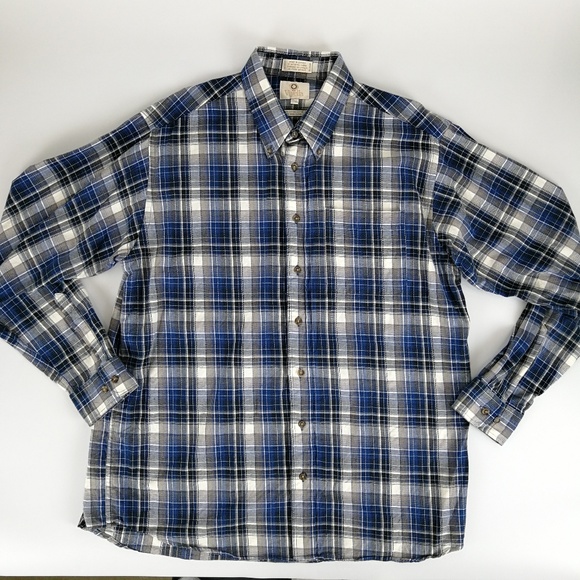 Viyella Other - Viyella Men's XL Cotton Wool Blue Plaid Shirt